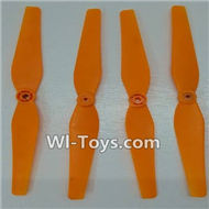 Lead Honor LH-X14 X14C X14DV X14WF Parts-05 Propellers,Main blades(4pcs)-Orange,Lead Honor LH-X14 X14C X14DV X14WF RC Quadcopter Drone Spare Parts Accessories,LH-X14 Replacement parts